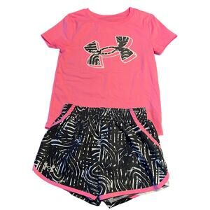 Under Armour Athletic Set Girls Size 4T Like New condiiton